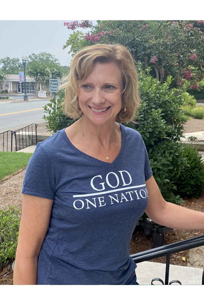 One Nation - Ladies V-Neck  One Nation - Ladies V-Neck