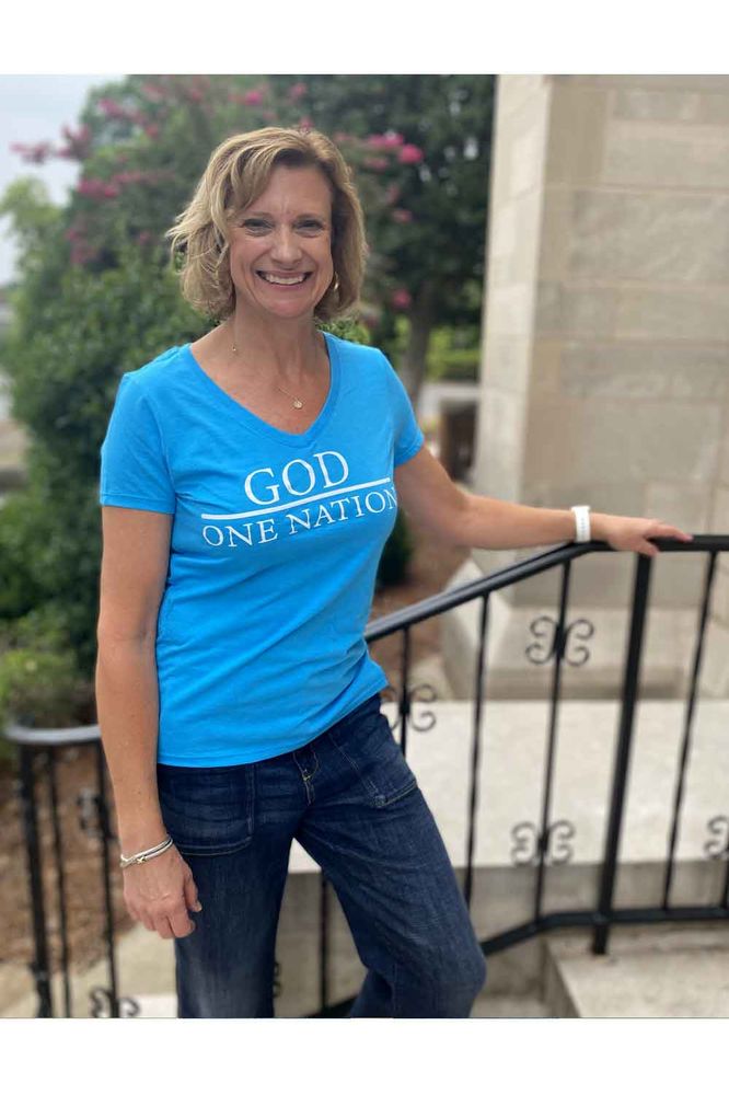 One Nation - Ladies V-Neck  One Nation - Ladies V-Neck