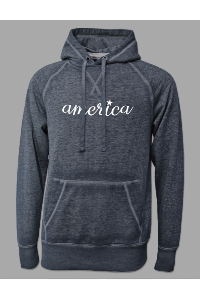 Weathered America Script Hoodie - Clearance  Weathered America Script Hoodie - Clearance