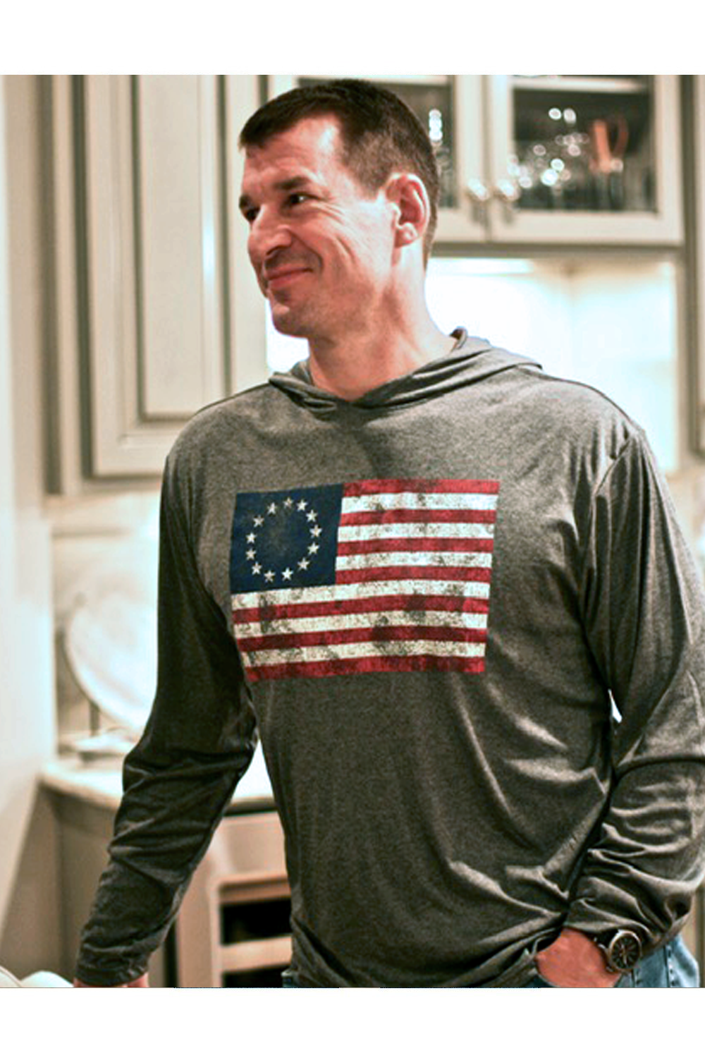 Performance Hoodie - Betsy Ross Flag
